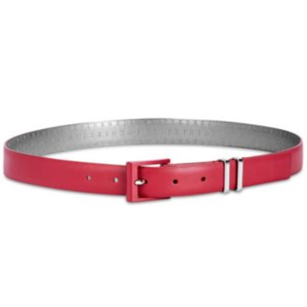 DKNY Double-Keeper Leather Belt